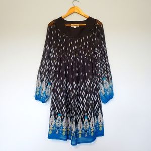 Liz Lange Marternity Dress w/Sheer Long Sleeves, Size Small